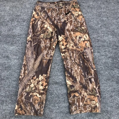 Cabelas Mens Large Mossy Oak Break Up Gore-Tex Pants Mesh Lined Distressed USA - Image 1 of 4