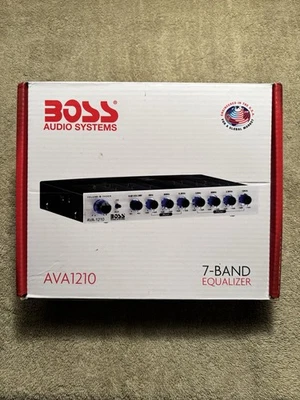 BOSS Audio AVA1210 7 Band Pre-Amp Car Equalizer - Image 1 of 4