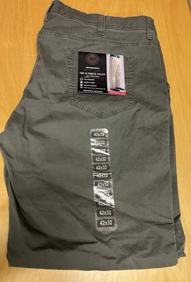 WP Weatherproof Olive Cargo Utility 42 x 32 Stretch Flex Waistband Straight Pant - Image 1 of 4