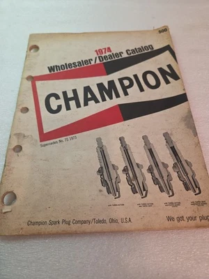 Catálogo de aplicaciones de bujías 1974  Foto 1 de 4