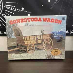 Kit Modelo Vagón Conestoga Madera Marca Allwood 5012 Piezas Precortadas Escala 16 - Imagen 1 de 3