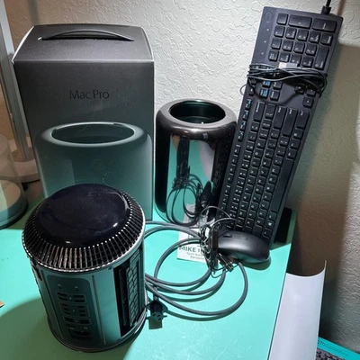 Apple Mac Pro 2013 3.5GHz 6 Core Xeon E5 Dual D500 64GB 500GB SSD Monterey - Image 1 of 4