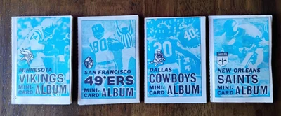 1969 Topps Football Stamp Booklets-4 Booklet Lot (Vikings/49'ers/Cowboys/Saints) - Image 1 of 4