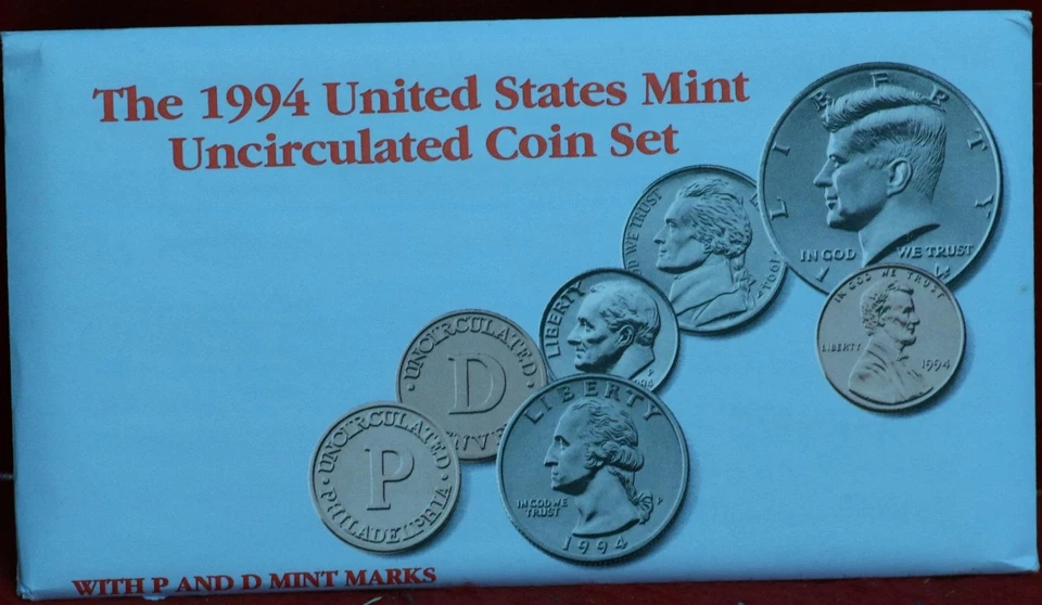 Uncirculated 1994 U.S. Mint Set P & D Mint - Image 1 of 1