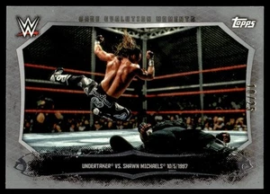 2015 TOPPS CAGE EVOLUTION MOMENTS /25 UNDERTAKER VS SHAWN MICHAELS - Picture 1 of 2