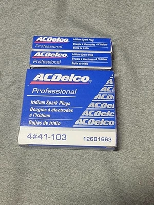 SET OF 6 AC DELCO 41-103 IRIDIUM SPARK PLUGS 12681663 FOR CHEVROLET GMC CADILLAC - Image 1 of 3
