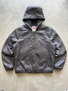 2000s LEVI's SUPREME LEATHER CARHARTT J130 TYPE JACKET - Picture 1 of 5