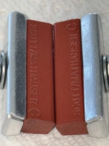 Vintage Scott Mathauser C Brake Pads NOS Shoes Old School BMX Road Bike Salmon - Picture 1 of 8