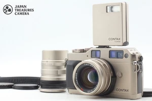 Appareil photo argentique 35 mm vert CONTAX G1 2 objectifs [N COMME NEUF+++] 45 mm flash TLA140 JAPON - Photo 1/24