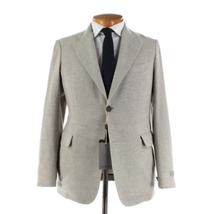 Cappotto sportivo Canali nuovo con etichette lana/cashmere taglia 48R (38R US) in beige melange - Foto 1 di 16