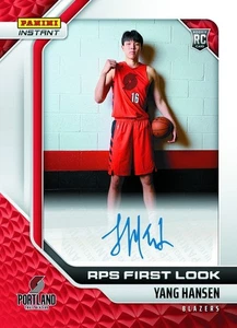 2025-26 Panini Instant NBA RPS First Look Signatures Yang Hansen RC AUTO - Picture 1 of 1