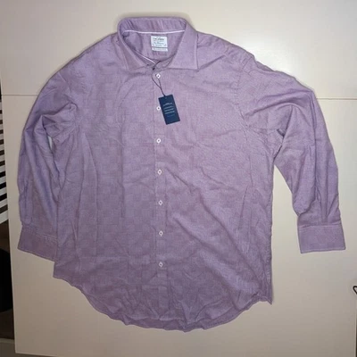 Camisa de vestir T.M.Lewin para hombre ajuste regular dos pliegues algodón fácil de planchar 18 36 Foto 1 de 4