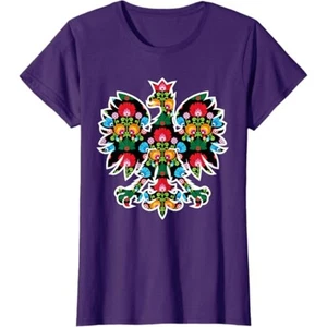 POLNISCHER ADLER | Polen WYCINANKI Emblem, Polnisches Volkskunstfest T-Shirt - Damen L - Bild 1 von 2