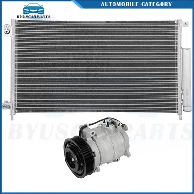 AC Condenser & AC Compressor Cooling Kit For Honda Accord 03-07 - Image 1 of 4