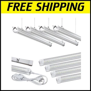 8-Pack Super Bright 100W LED Garage Lights, 15000LM - Linkable, Easy Install - Picture 1 of 9