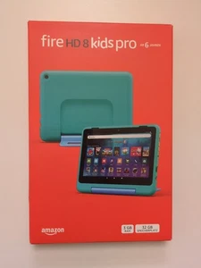 Amazon Fire HD 8 Kids Pro Tablet | 32GB | 12 Gen. 2024| blaugrün 🔥NEU & OVP 🔥 - Bild 1 von 2