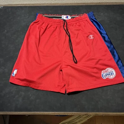 Vintage Los Angeles Clippers Shorts Player Issue Champion Men NBA Basketball 80s - Image 1 of 4