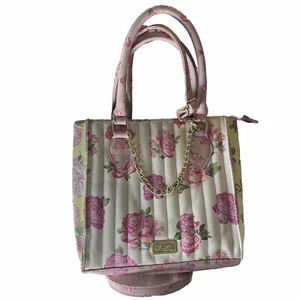 Luv Betsey by Betsey Johnson Schultertasche Rosenmuster Addy Floral weiß rosa - Bild 1 von 9