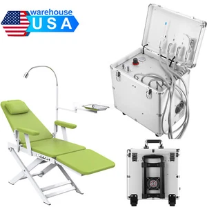 Portable Dental Delivery Unit 4 Hole Air Compressor High Suction /Dental Chair - Picture 1 of 42