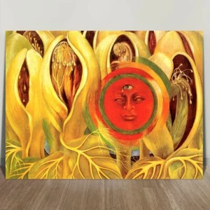 FRIDA KAHLO SUN & LIFE CANVAS ART PRINT 24x18" - Picture 1 of 1