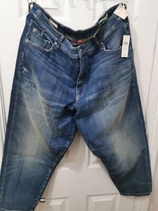 Anthropologie x Pilcro Made in USA Vintage Straight Crop Jeans UK 26 RRP £228 - Picture 1 of 9