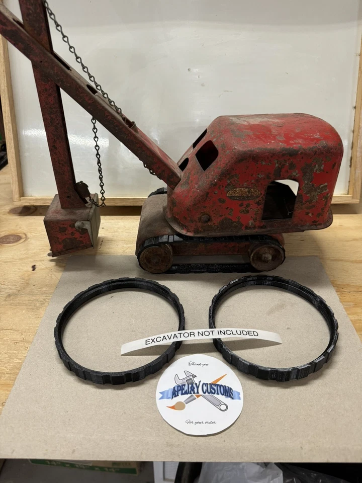 1 SET OF NEW TRACKS FOR EARLY Tonka Steam Shovel  Pressed Steel Vintage - Image 1 of 4