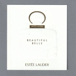 Carte  publicitaire - advertising card -Belle  Estée Lauder (caractères dorés) - Imagen 1 de 1