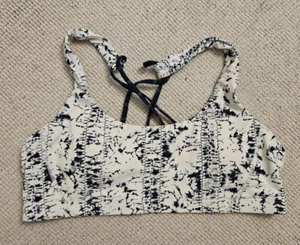 Carve Designs Swim Bikini Top Small S - White and Blue Crossback -Outdoor Summer - Picture 1 of 4