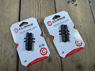 Insertos de pastillas de freno de carretera Clarks 2 pares de pastillas de freno de llanta nuevas Foto 1 de 4