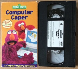 Rare! Sesame Street / Computer Caper (VHS, 2002) & Bonus Episode Of Elmo’s World - Imagen 1 de 2
