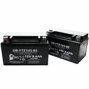 2X 12V 8.6Ah Battery for 2008 Yamaha YZF-R6 - Picture 1 of 1