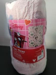 NIGHTMARE BEFORE CHRISTMAS 46x60 PLUSH THROW JACK & SALLY! FACTORY NEW UNUSED! - Picture 1 of 3