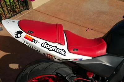 Conjunto de Capas de Assento Luimoto Baseline Vermelho Novo Para Kawasaki Z750 Z1000 2003-2006 - Imagem 1 de 4