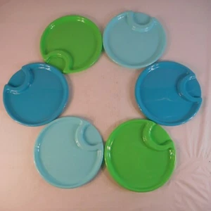 PAMPERED CHEF Set 6 10" Picnic Plates Food Trays Outdoor Party Camping - Picture 1 of 5