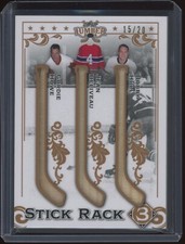 2021-22 Leaf Lumber Hockey Howe Beliveau Hull #11 Game Used Stick Rack 15/20