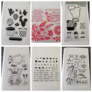 Mixed Lot Of Stamp SET 6 pks Inspiration Love Note Desert Catcus Flowers - Picture 1 of 11