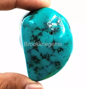 Naturzertifizierter 950 Ct himmelblau türkis selten ungeschnitten grob loser Edelstein 4JKG - Bild 1 von 7