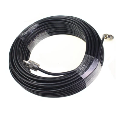 100 ft RG8X Coax Coaxial UHF PL259 Connectors Low Loss CB Radio Antenna Cable US - Image 1 of 4