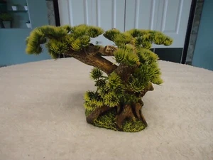 FISCH AQUARIUM RUSTIKAL SCHÖN DETAIL AUSSEHENDER DEKORATIVER BAUM 9" X 7" ^ - Bild 1 von 7