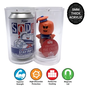 SODA STACKERS Acrylic Case for Funko Soda Vinyl Collectible Figures, 5mm thick - Picture 1 of 7