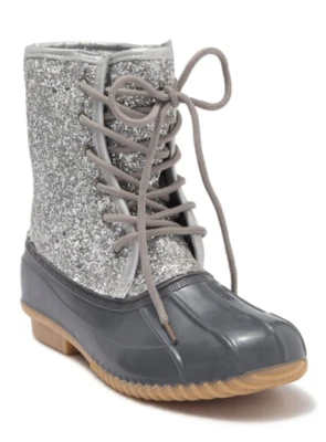 Botas SUGAR Mujer Patrón Lluvia Plateadas Pato Gris Brillo Talla 7  Foto 1 de 4