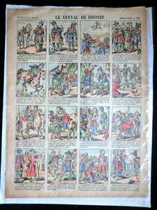 Le Cheval de Bronze (c1870) Rare French Comic Broadsheet 863, Pellerin, France - Picture 1 of 3