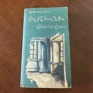 Collected Lyrics Of Edna St. Vincent Millay Poetry Vintage Paperback Book 1969 - Imagen 1 de 2