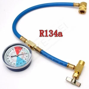 R134a Nachfüllen Auto KFZ Klimagas Kältemittel Klimaleitung Druckmanometer 1/2" - Picture 1 of 7
