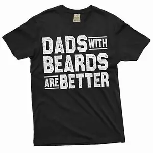 Men's Father's day Funny T-shirt Dads with beards dad grandpa papa tee shirt - Picture 1 of 8