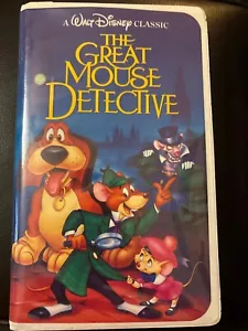 Disney The Great Mouse Detective Black Diamond (VHS, 1992) The Classics - Picture 1 of 5