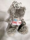 Me to You 13th Grey Tatty Teddy with tiara and sash 6" sitting new with tags