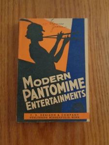 Modern Pantomime Entertainments by Effa E. Preston 1938 SC - Imagen 1 de 1
