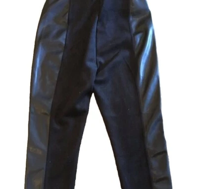 Marc New York Faux Leather Sueded Pants Women's 1X Black Control Waistband $79 - Image 1 of 4