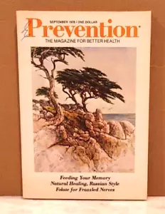 VTG 1978 Prevention: Feeding Your Memory, Natural Healing...September Edition - Picture 1 of 9